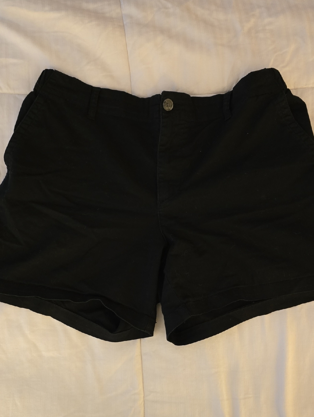 Old Navy High Waisted Black Chino Shorts